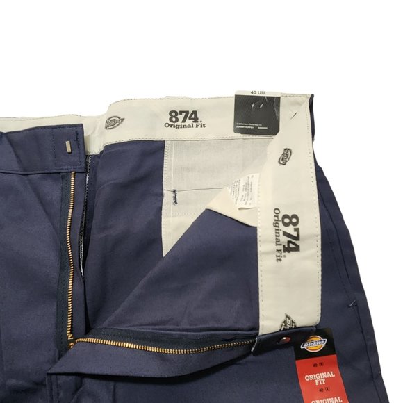 Dickies Men's 874 Original Fit Classic Work Pants Navy Size 40 - Picture 5 of 13